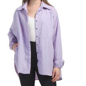 WILO The Label Parachute Shirt in Lilac Size Medium